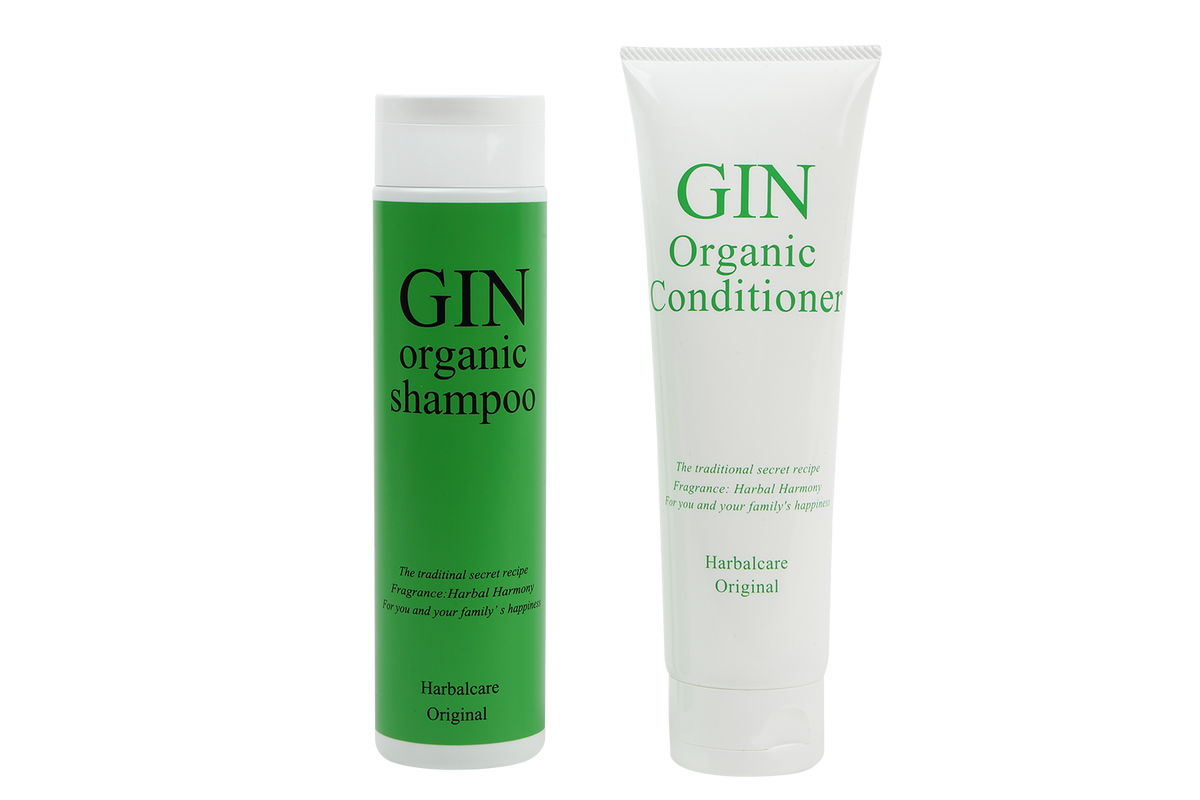 GINオーガニックシャンプーコンディショナーセット – Herbalcare